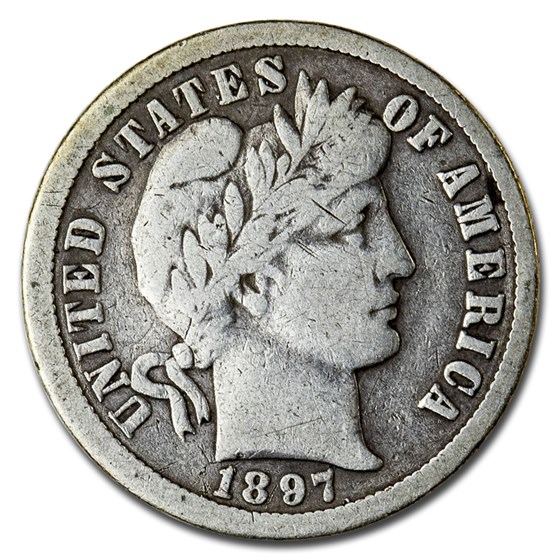 1897-O Barber Dime Fine 1897-O Barber Dime Fine